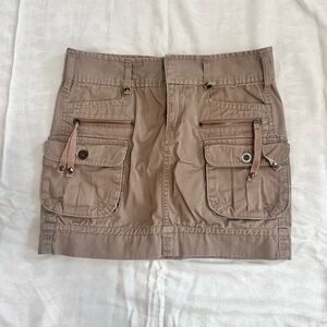 Calvin Klein Jeans Beige Mini Skirt